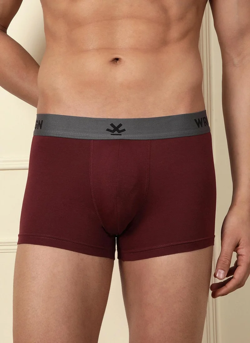 Wrogn Daily Ease Solid & Print Pack of 2 Trunks